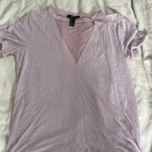 F21 - Mauve Vneck Top